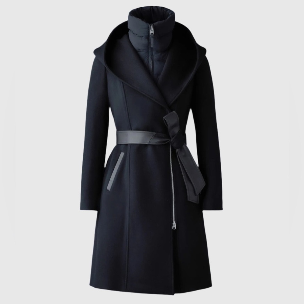 MACKAGE SHIA-SLB BLACK XS - BRAND NEW LADIES WOOL COAT